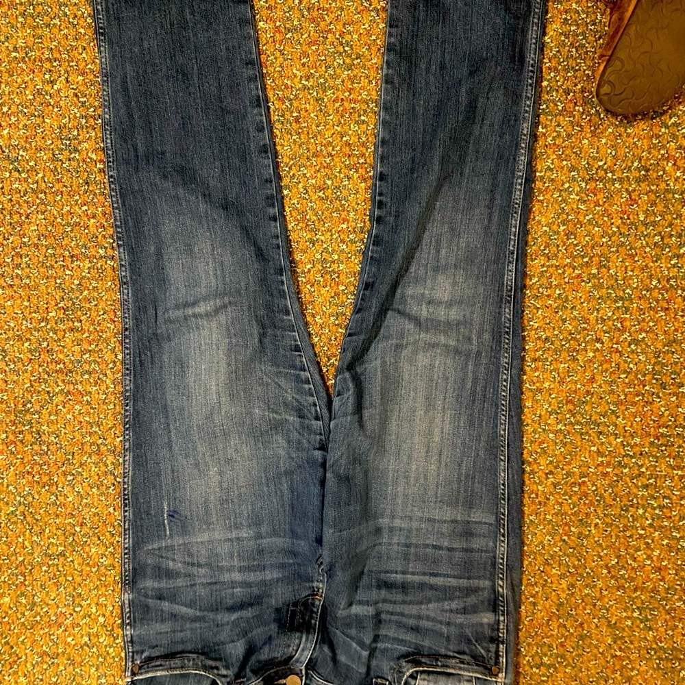 Kut  from the kloth jeans. Blue. Distressed.